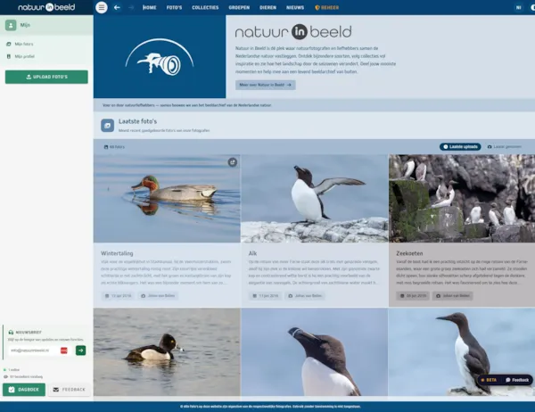 Home pagina van Natuur in Beeld
